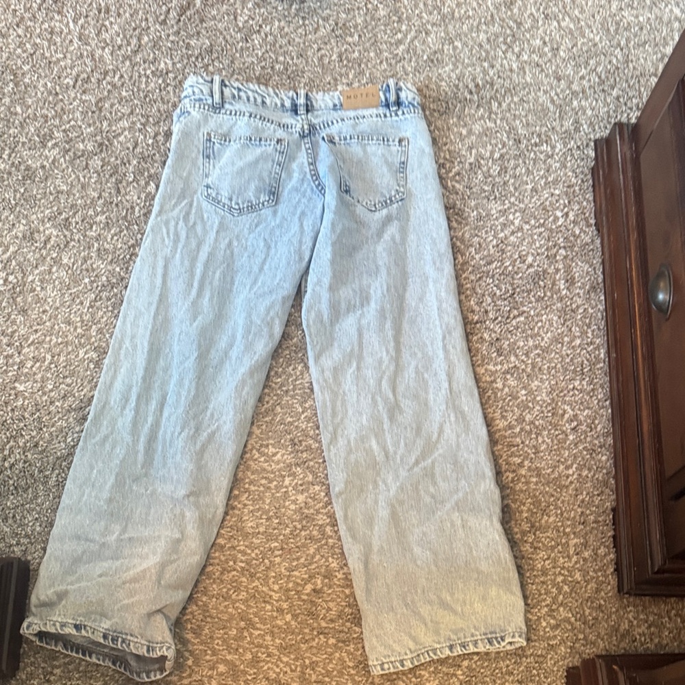 Motel Rocks Light Blue Denim Pants
